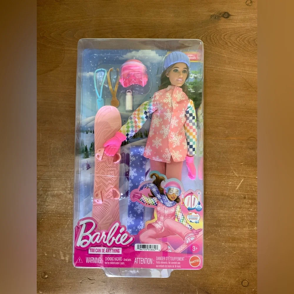 Barbie Snowboarder Doll with Pink Gear Careers You Can Be Anything New NIB